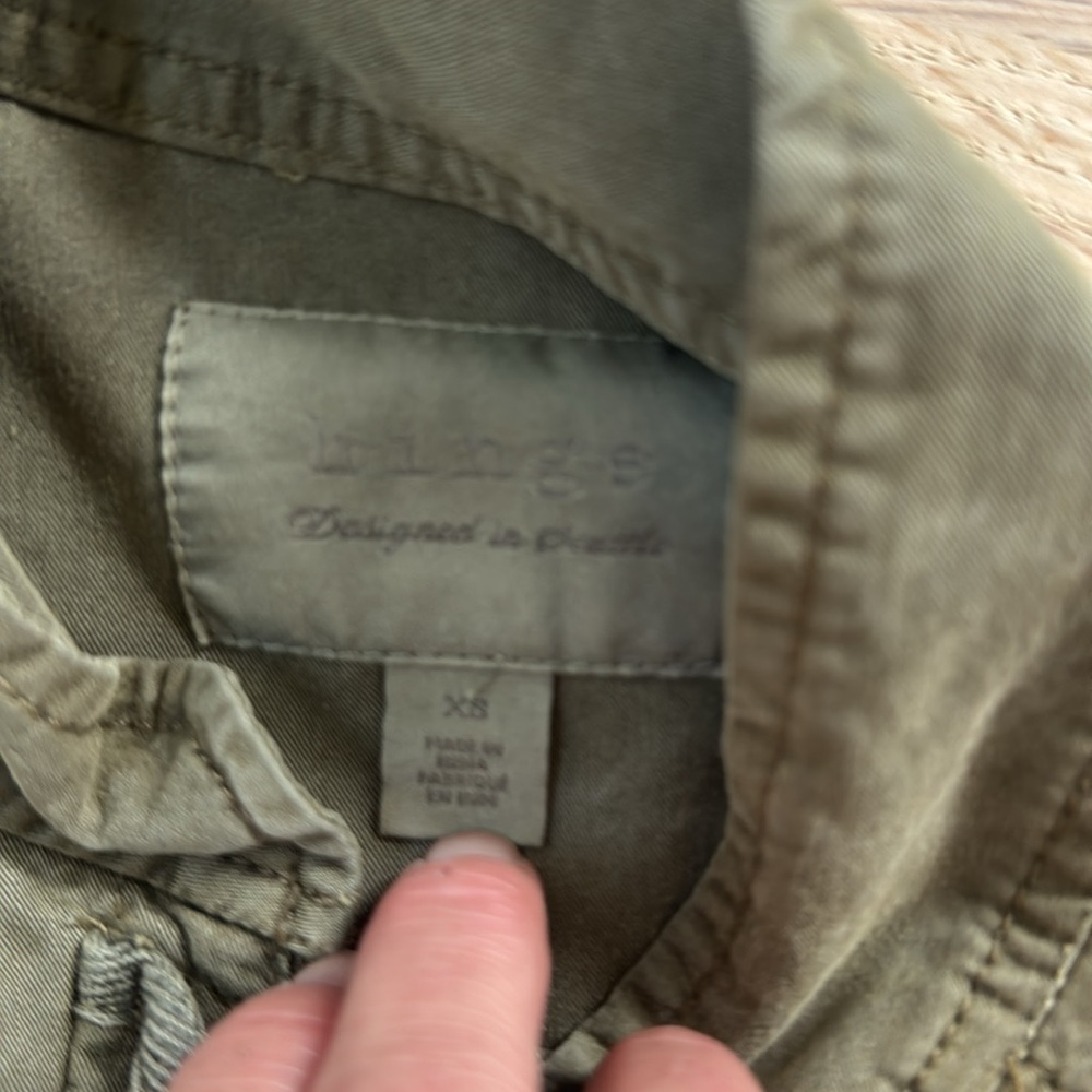 hinge Olive Green Utility Drawstring Jacket - Picture 2 of 3